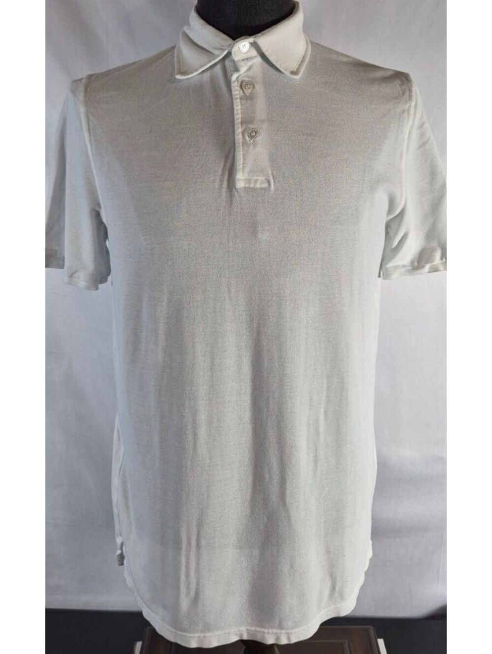 Fedeli Men’s IT 50 White Cotton Polo Made in Italy Luxury